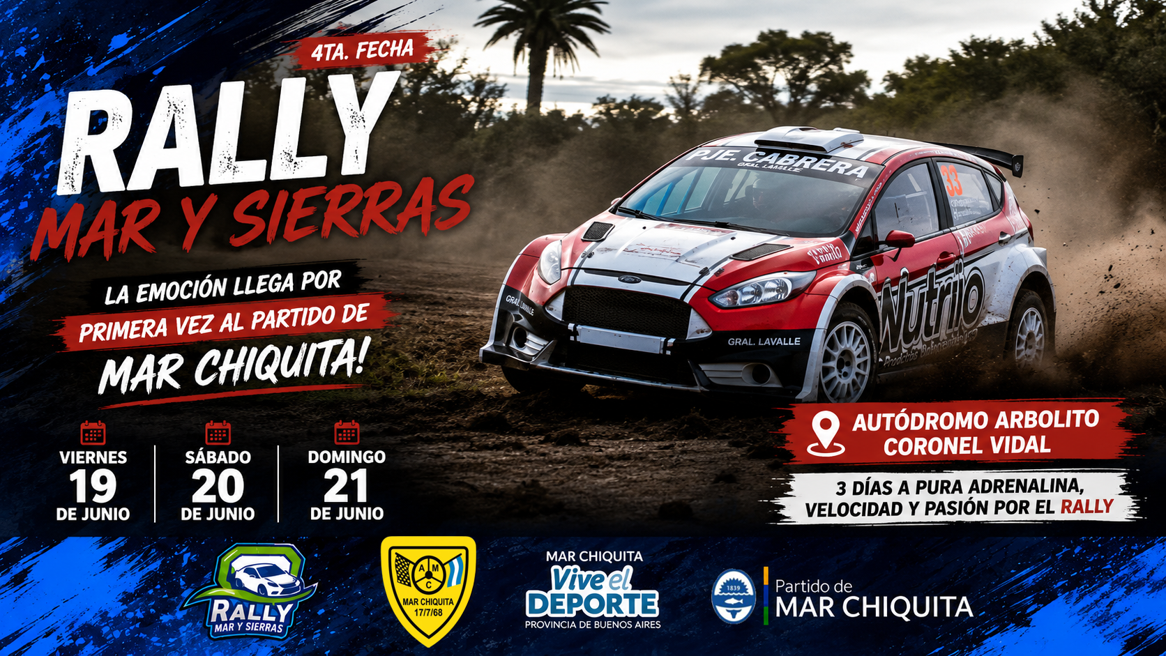 Rally en Coronel Vidal - Mar Chiquita